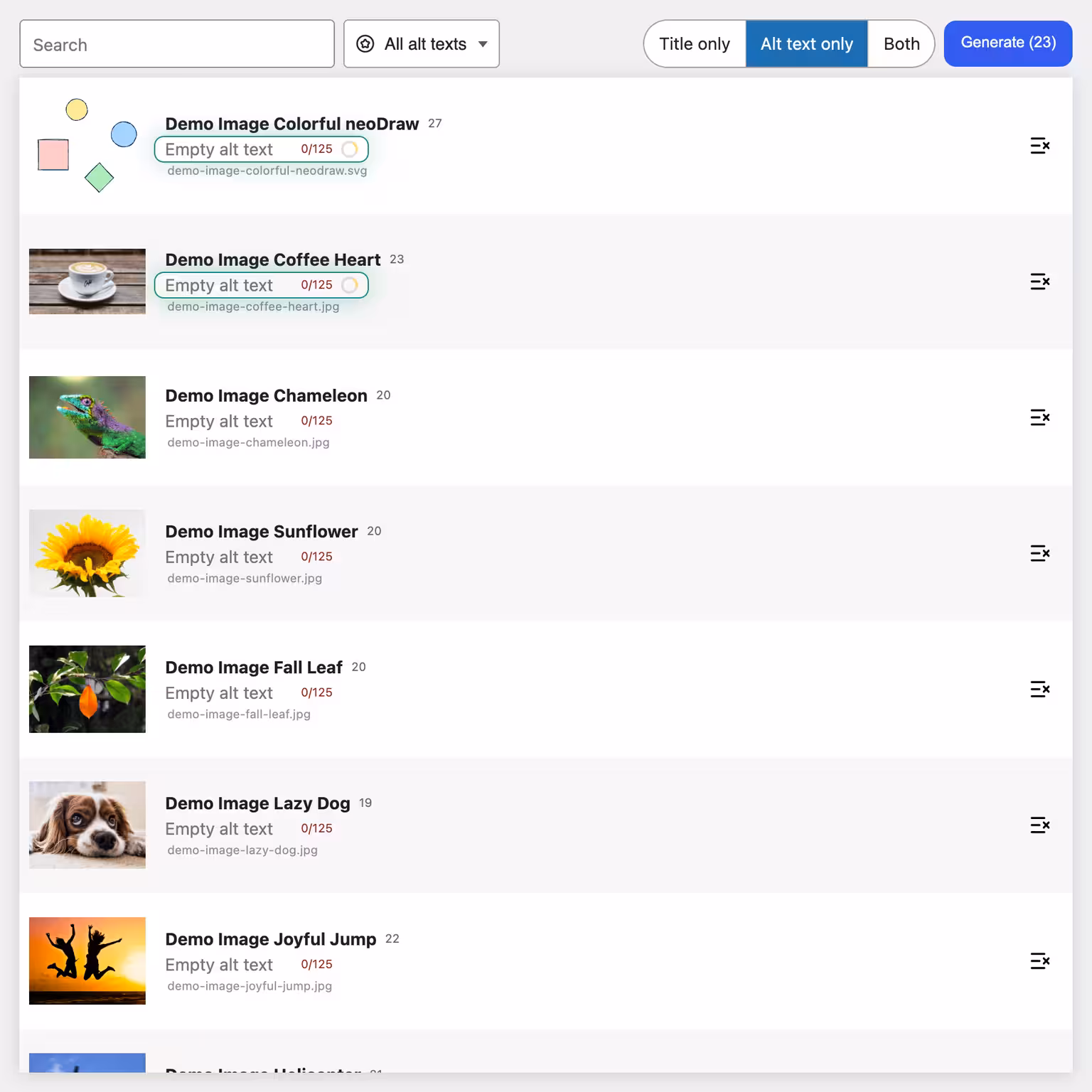 Plugin neo Alt Screenshot 1