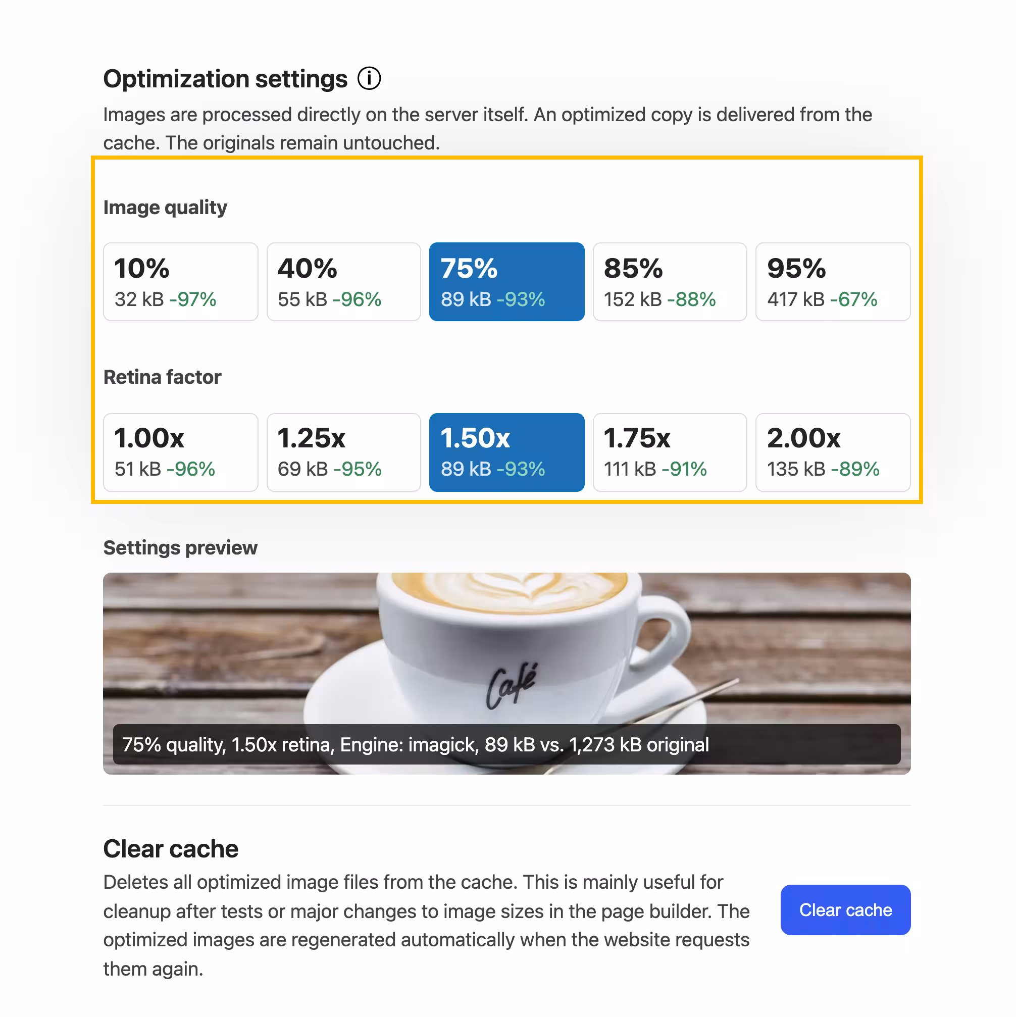 Customizable AVIF image quality for high image fidelity with fast load times