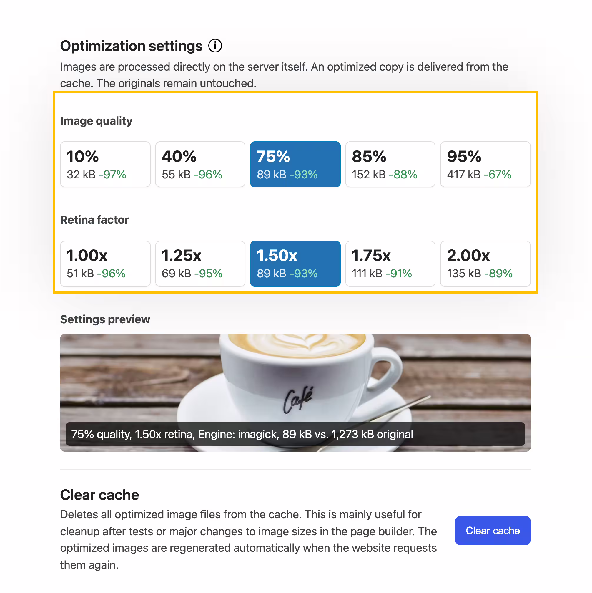Customizable AVIF image quality for high image fidelity with fast load times
